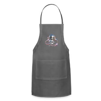 Silver Ninja Kawaii - Adjustable Apron - charcoal - Front - Julia (174cm)