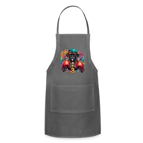 Boxer Dog Art - Adjustable Apron