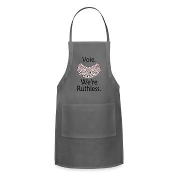Vote We're Ruthless - Adjustable Apron - charcoal - Front - Julia (174cm)