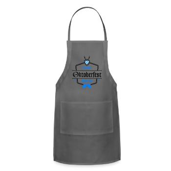 Oktoberfest Munich Bavaria German Beer Festival - Adjustable Apron - charcoal - Front - Julia (174cm)