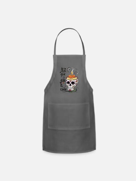 Day of the Dead - Adjustable Apron - charcoal