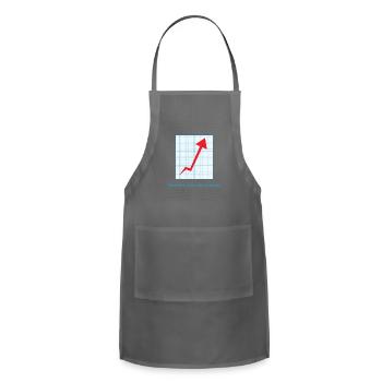 Short Term Pain, Long Term Gain – The Investor’s M - Adjustable Apron - charcoal - Front - Julia (174cm)
