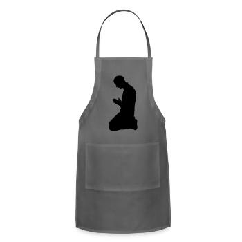 Pray 3 - Adjustable Apron - charcoal - Front - Julia (174cm)