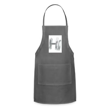 Silver Hello - Adjustable Apron - charcoal - Front - Julia (174cm)