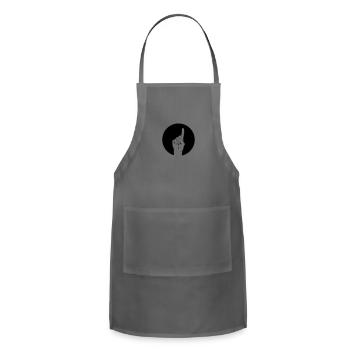 finger-wagging - Adjustable Apron - charcoal - Front - Julia (174cm)