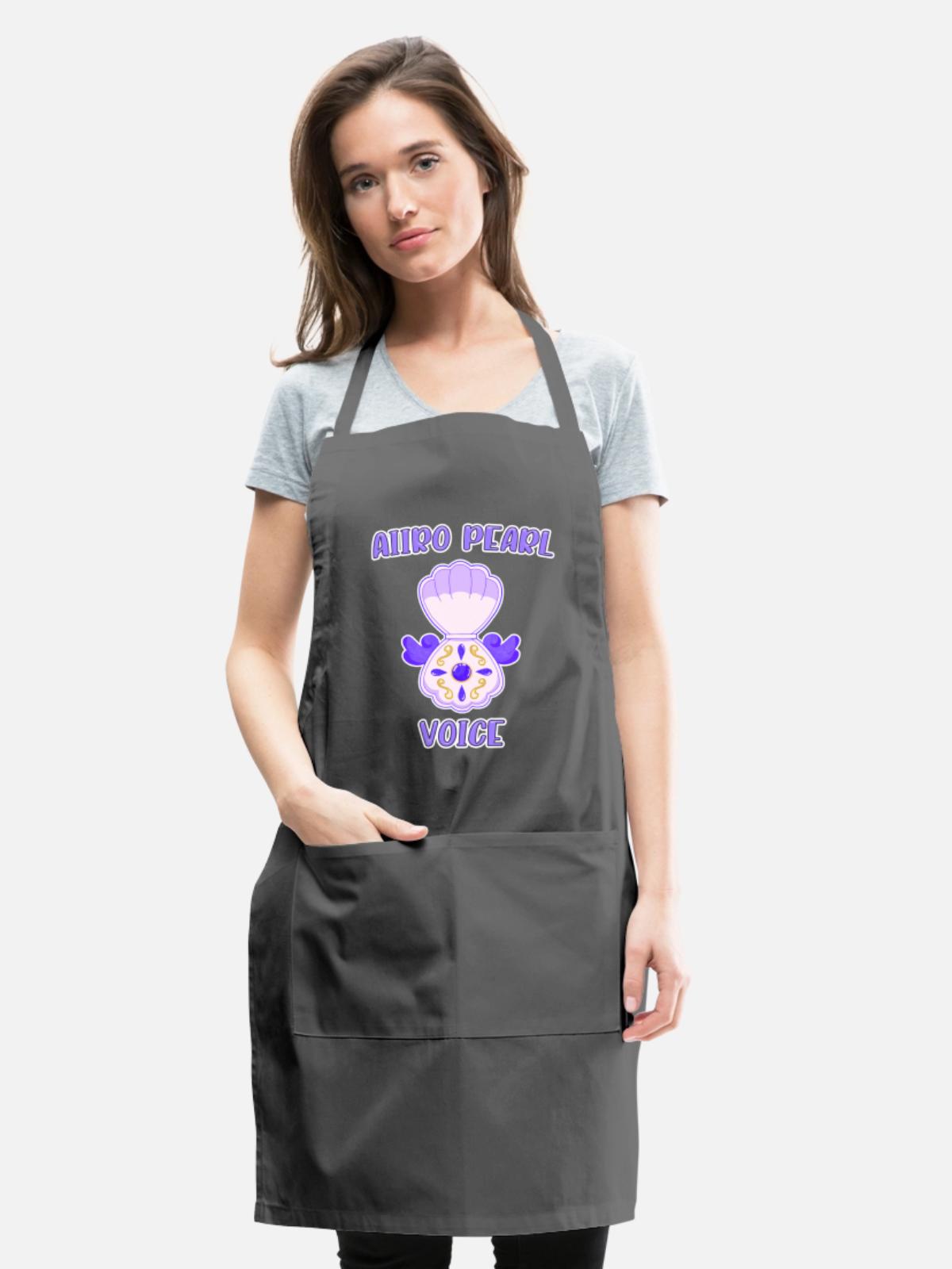 Aiiro Pearl Voice - Adjustable Apron - charcoal - Front - Julia (174cm)
