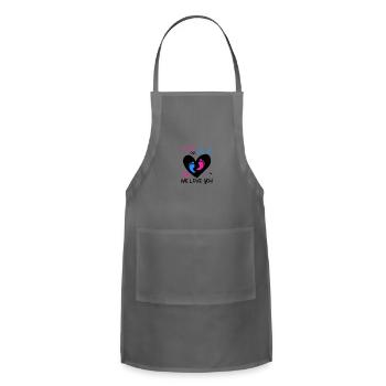 Pregnant, Baby On The Way, Pregnancy - Adjustable Apron - charcoal - Front - Julia (174cm)