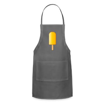 Ice yellow - Adjustable Apron - charcoal - Front - Julia (174cm)