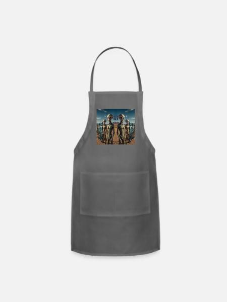 Area 51 - Adjustable Apron - charcoal