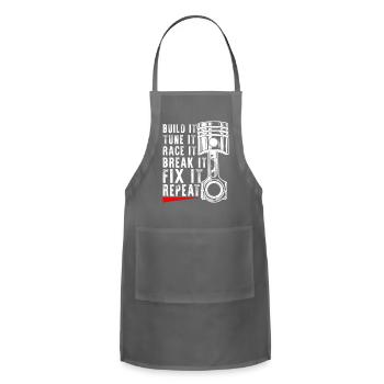 Screwdriver Mechanic Screws Screw Car Tuner - Adjustable Apron - charcoal - Front - Julia (174cm)