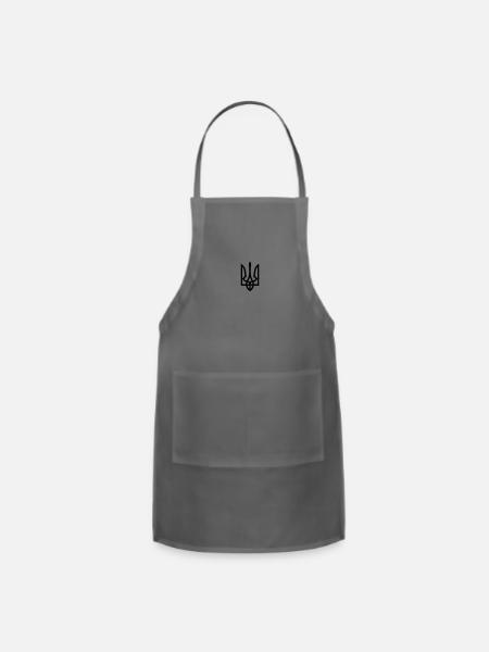 Ukraine Coat of Arms - Adjustable Apron - charcoal