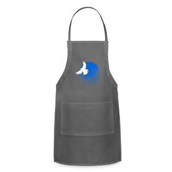 The Dove Of Peace Must Flee Peace Dissolves - Adjustable Apron - charcoal - Front - Julia (174cm)