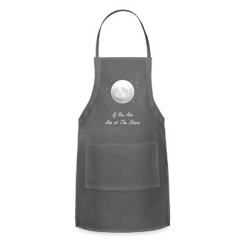 Aim at the stars - Adjustable Apron - charcoal - Front - Julia (174cm)