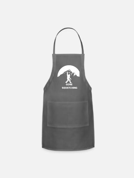 Gone Squatching - Adjustable Apron - charcoal
