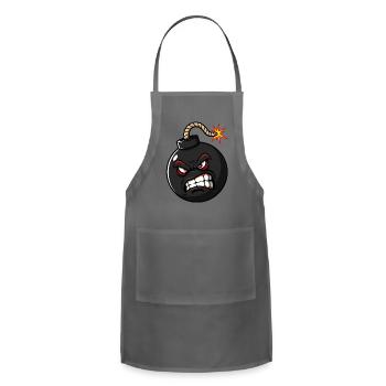 Angry Bomb - Adjustable Apron - charcoal - Front - Julia (174cm)