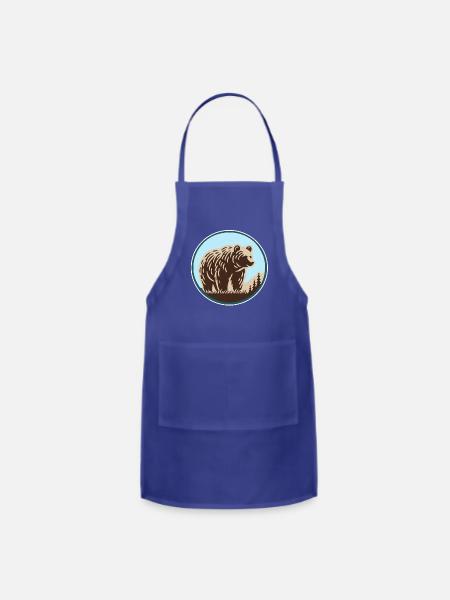 We love nature - Adjustable Apron - royal blue
