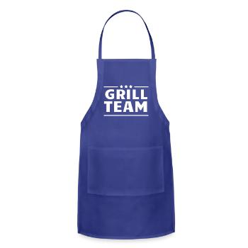 Grill Team - Adjustable Apron - royal blue - Front - Julia (174cm)