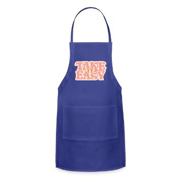 Take it easy - Adjustable Apron - royal blue - Front - Julia (174cm)