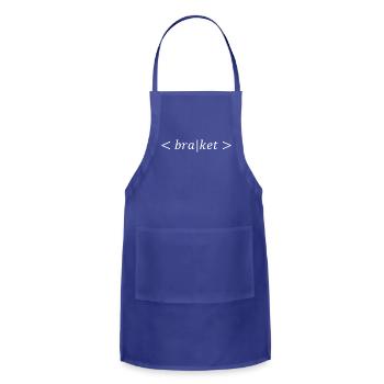 braket, bra ket, quantum states notation - Adjustable Apron - royal blue - Front - Julia (174cm)