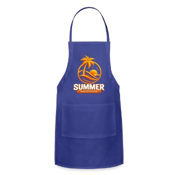 marlaq fashion summer - Adjustable Apron - royal blue - Front - Julia (174cm)