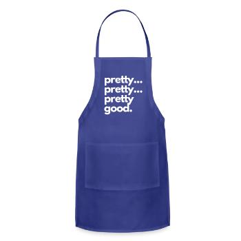 Pretty Pretty Pretty Good - Adjustable Apron - royal blue - Front - Julia (174cm)