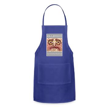 ALLERGIC TO STUPID PEOPLE - Adjustable Apron - royal blue - Front - Julia (174cm)