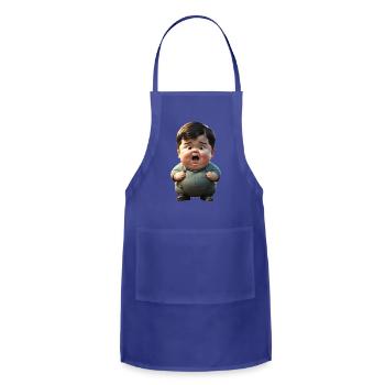 I'm Shocked - Adjustable Apron - royal blue - Front - Julia (174cm)
