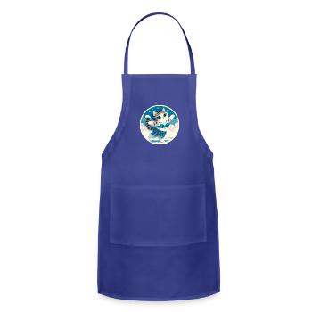 Cat Belly Dancer - Adjustable Apron - royal blue - Front - Julia (174cm)