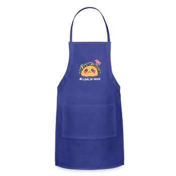 La Carreta Mexican Grill No Love No Tacos - Adjustable Apron - royal blue - Front - Julia (174cm)
