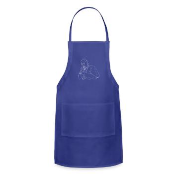 Dope Francis - Adjustable Apron - royal blue - Front - Julia (174cm)
