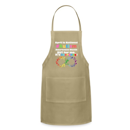 April is National Autism Awareness Month Support G - Adjustable Apron