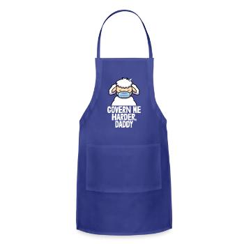 Govern Me Harder Daddy - Adjustable Apron - royal blue - Front - Julia (174cm)