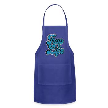 DESIGNBlue Trap Music Trap Life quote - Adjustable Apron - royal blue - Front - Julia (174cm)