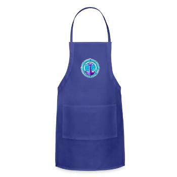 Anchors Away - Adjustable Apron - royal blue - Front - Julia (174cm)