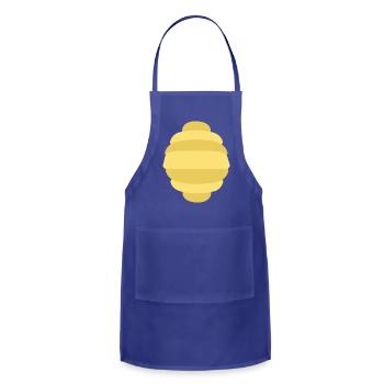 Wild Bee Hive - Adjustable Apron - royal blue - Front - Julia (174cm)