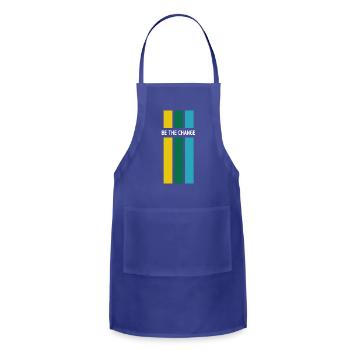 be the change - Adjustable Apron - royal blue - Front - Julia (174cm)