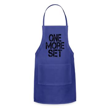 Blackout Hidden Design Silhouette - Adjustable Apron - royal blue - Front - Julia (174cm)
