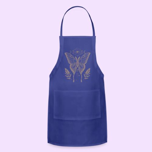 Third Eye Butterfly - Moon Cycle Design - Adjustable Apron