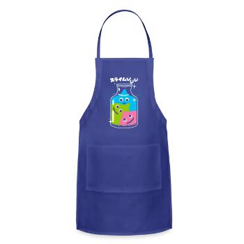 Slime Pot - Adjustable Apron - royal blue - Front - Julia (174cm)