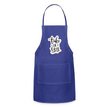take it easy - Adjustable Apron - royal blue - Front - Julia (174cm)