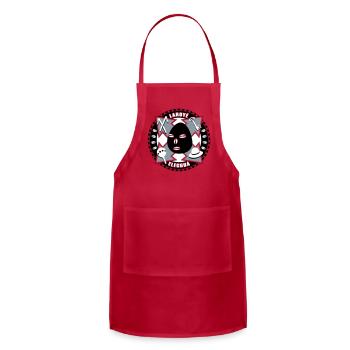 Eleggua Guardian (red) - Adjustable Apron - red - Front - Julia (174cm)