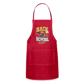 Back To School Marching Band Parade - Adjustable Apron - red - Front - Julia (174cm)