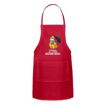 Thats Just A Little Drizzle Seagull Rain - Adjustable Apron - red - Front - Julia (174cm)