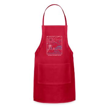 Camping Scouts Mountain Hiking Forest Campers - Adjustable Apron - red - Front - Julia (174cm)