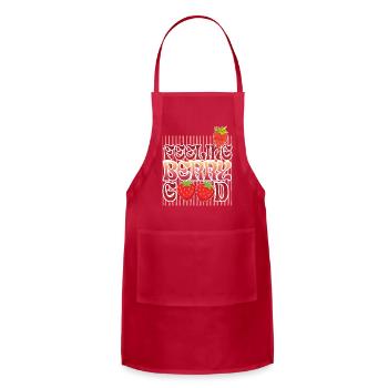 Feeling Berry Good - Adjustable Apron - red - Front - Julia (174cm)