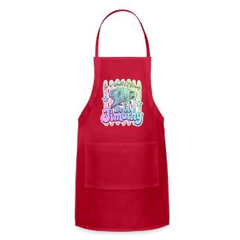 Be A Timothy Pastel Bear - Adjustable Apron - red - Front - Julia (174cm)