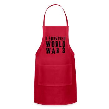 I SURVIVED WORLD WAR 3 - Adjustable Apron - red - Front - Julia (174cm)