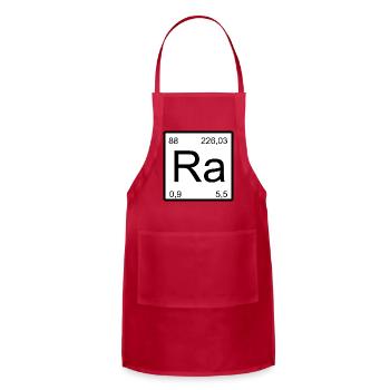 Radium Element Glyph - Adjustable Apron - red - Front - Julia (174cm)