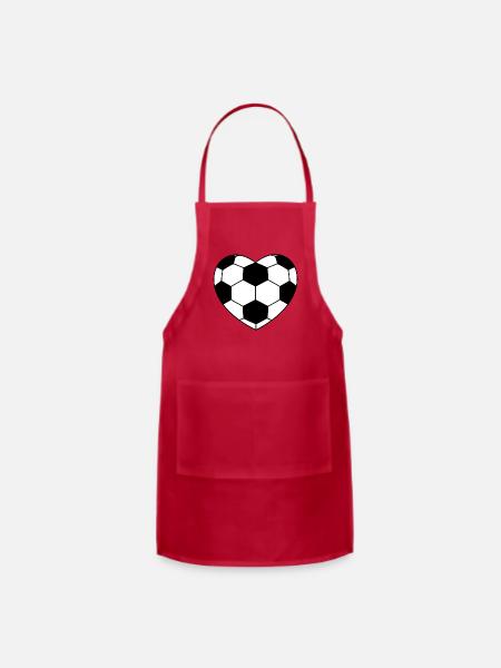 HexaShield Futbol Emblem - Adjustable Apron - red