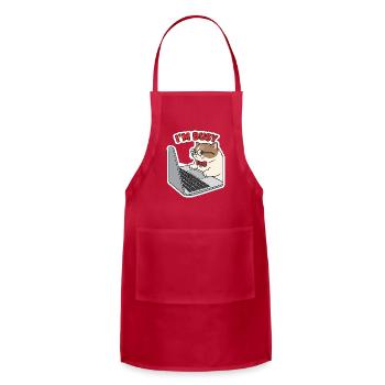 cat - Adjustable Apron - red - Front - Julia (174cm)